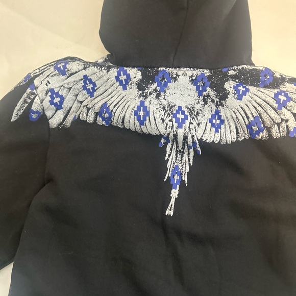 Marcelo Burlon County of Milan Black and Blue Puffer Sweatshirt. - Picture 1 of 4